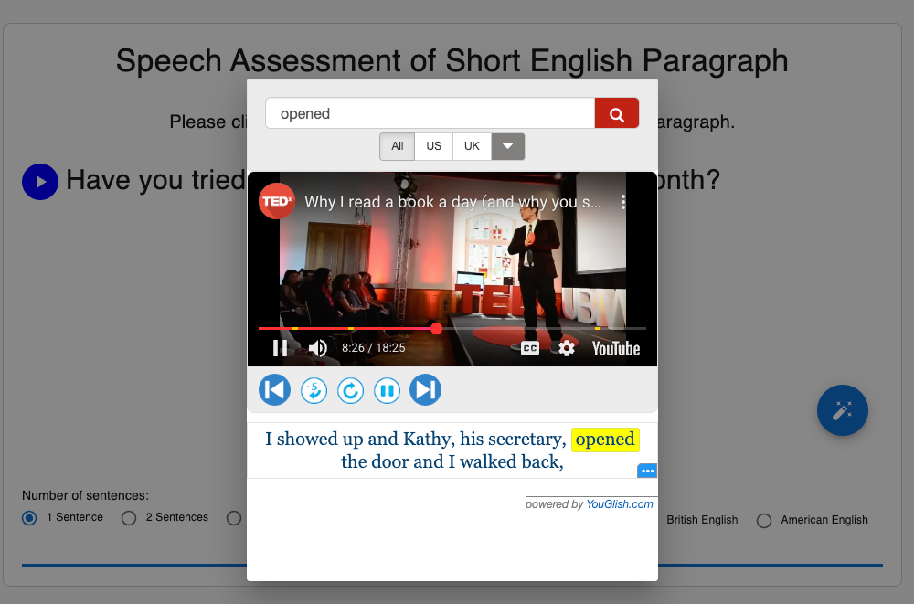 Mspeaking MSpeaking - Speech Assessment Tools
