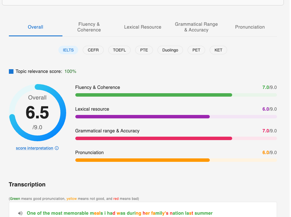 Mspeaking MSpeaking - Speech Assessment Tools